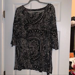 Cynthia Rowley - B&W Tunic Top - 1X